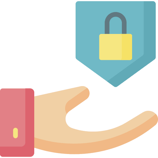 Safety lock safety shield icon Safety lock safety shield icon