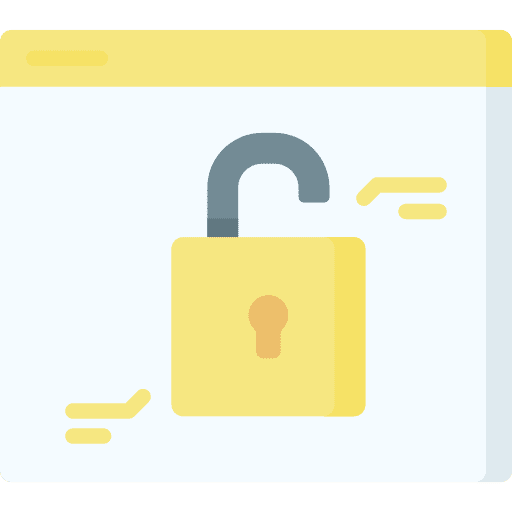 Unlock password safety lock icon Unlock password safety lock icon