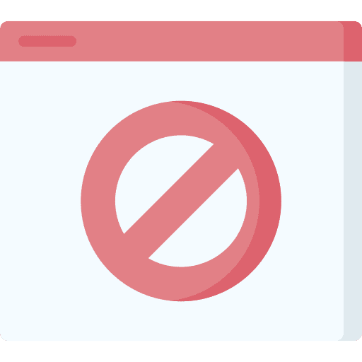 Ban banned internet security safety icon Ban banned internet security safety icon