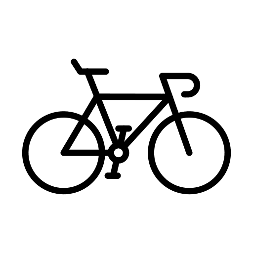 Bicycle exercise cycle bike icon
