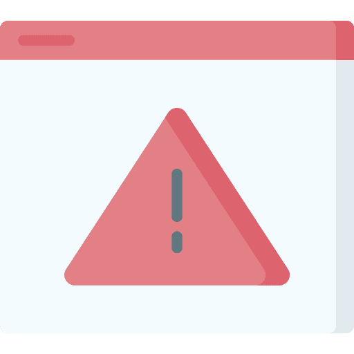 Warning web browser security warning icon Warning web browser security warning icon