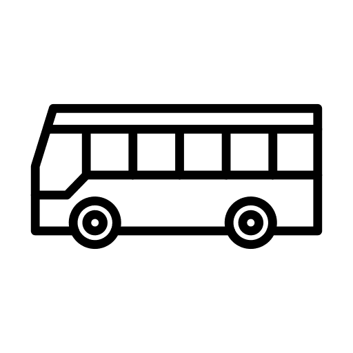Bus transportation vehicle bus icon