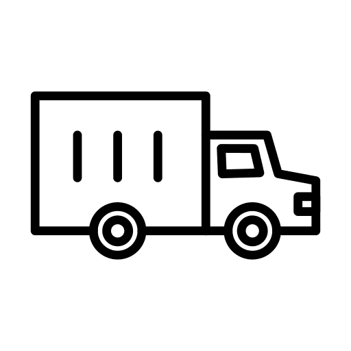 Truck delivery transport logistics icon