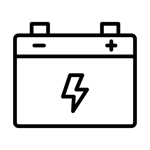 Battery power car battery battery icon