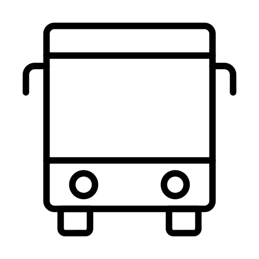 Bus vehicle transportation automobile icon