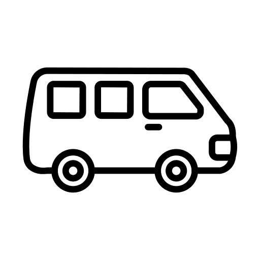 Van transportation vehicle transport icon