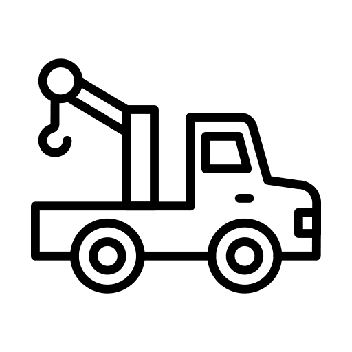 Crane truck crane truck mechanic hook icon