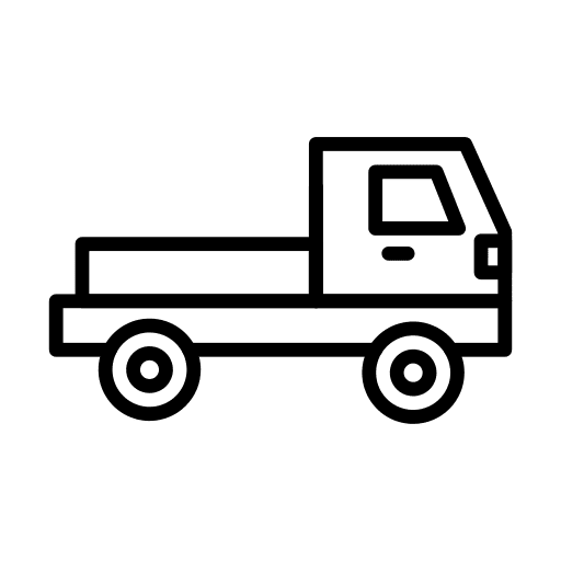 Pickup transport transportation vehicle icon