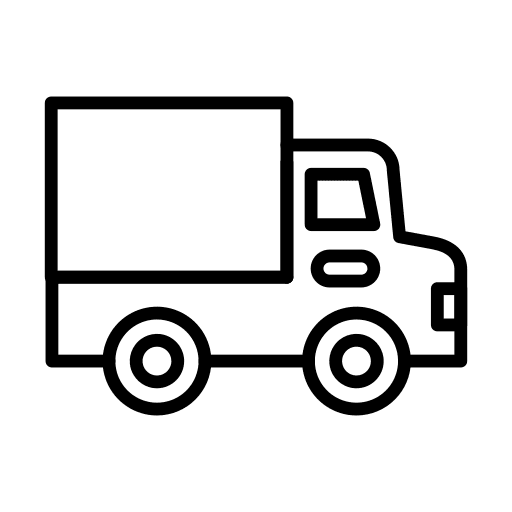 Truck delivery transport shipping and delivery icon