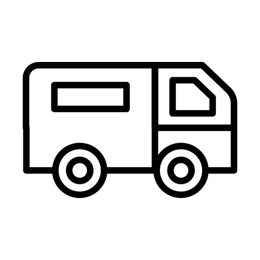 Van delivery van shipping and delivery icon