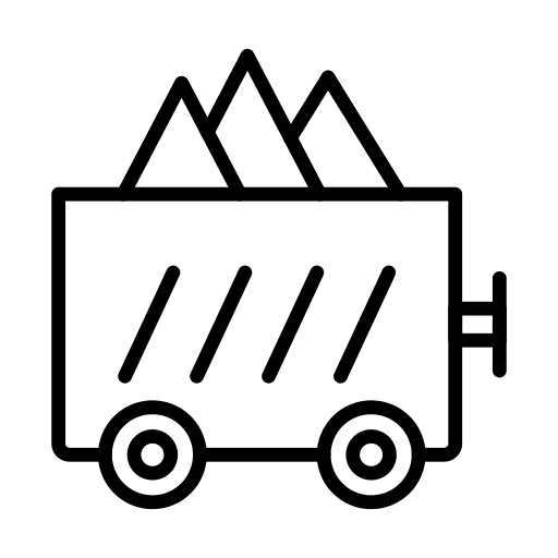 Wagon coal wagon transportation icon