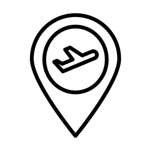 Location location airplane plane icon