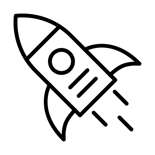 Rocket rocket space shuttle transportation icon