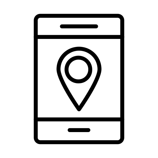 Smartphone gps smartphone maps and location icon