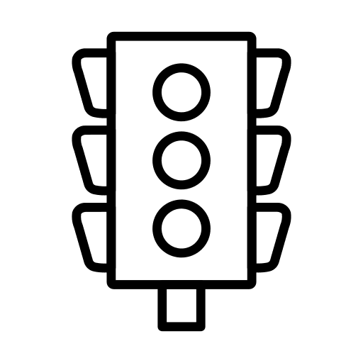 Traffic light signaling stop lights stop signal icon