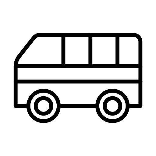 Van transportation vehicle automobile icon