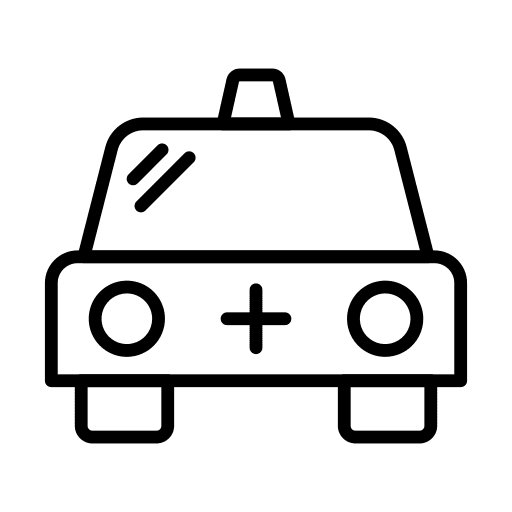 Emergency medical emergency transport icon