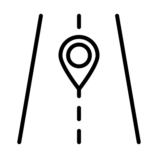 Pin ways transportation pin icon