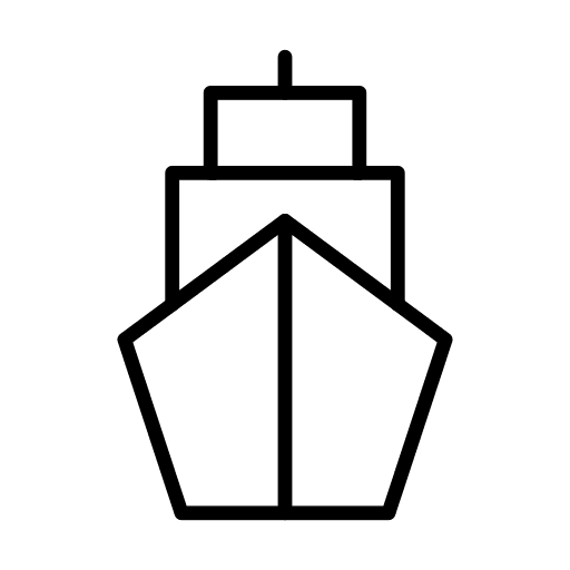 Yacht ship cruise boat icon
