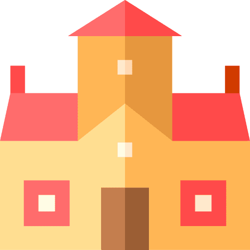 Mansion house real estate building icon Mansion house real estate building icon