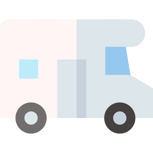 Mobile home architecture and city transportation wheels icon Mobile home architecture and city transportation wheels icon