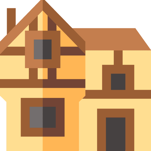 House architecture and city house residential icon House architecture and city house residential icon