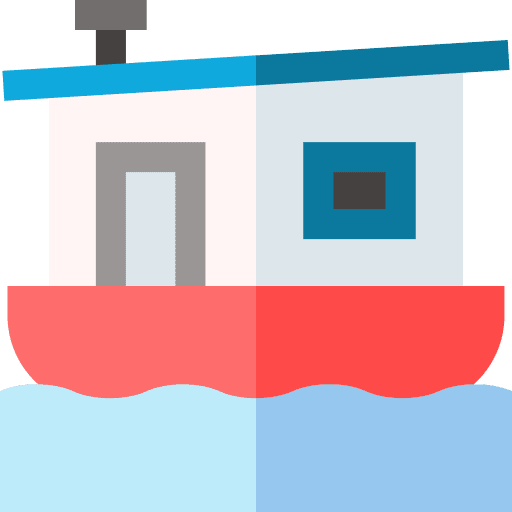 House boat architecture and city navigational transport icon House boat architecture and city navigational transport icon