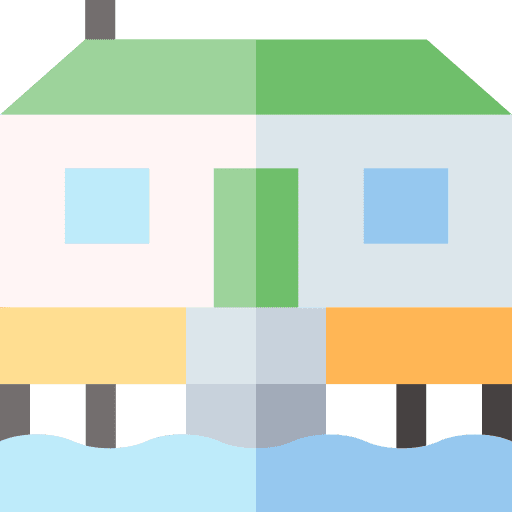 House river architecture house icon House river architecture house icon
