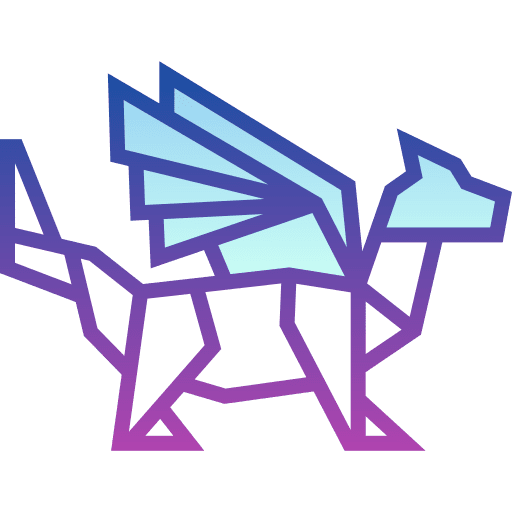 Dragon origami dragon art icon Dragon origami dragon art icon