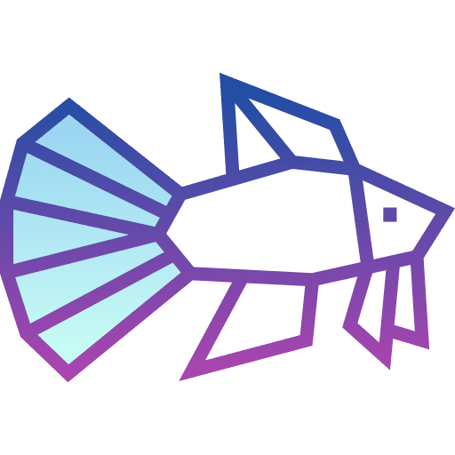 Betta fish paper craft betta fish icon Betta fish paper craft betta fish icon