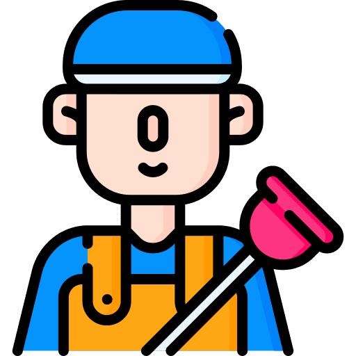 Plumber man repair professions and jobs icon Plumber man repair professions and jobs icon