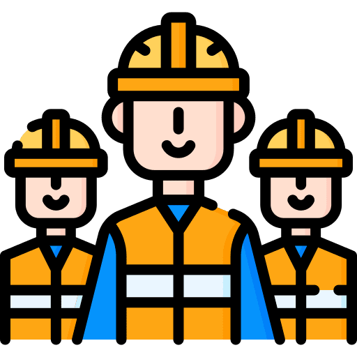 Workers members team contractor icon