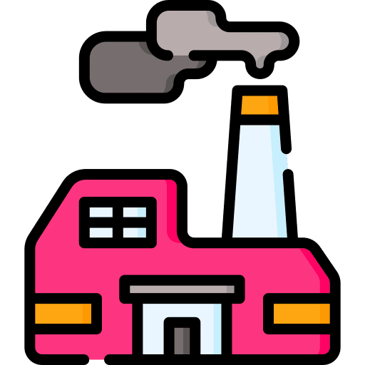 Factory powerplant industrial industry icon Factory powerplant industrial industry icon