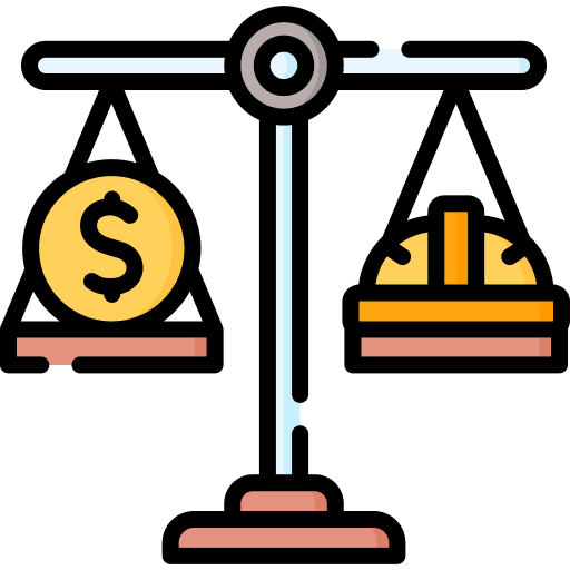 Payment fair scale helment icon Payment fair scale helment icon