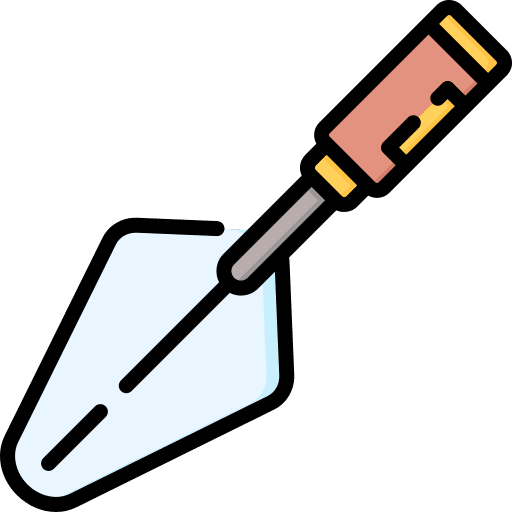 Trowel digging gardening tools construction and tools icon Trowel digging gardening tools construction and tools icon