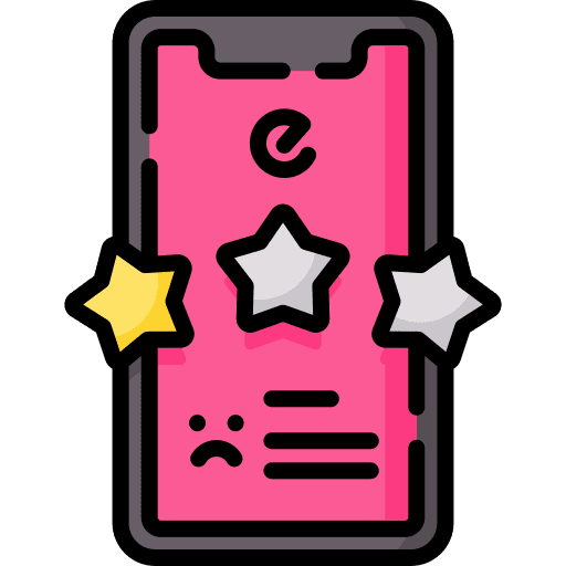 Rating shop ecommerce shopping icon