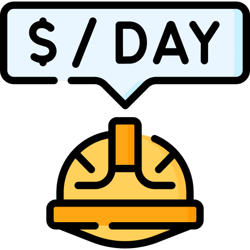 Salary day helmet professions and jobs icon Salary day helmet professions and jobs icon