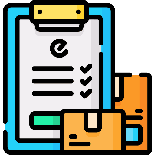 Delivery box product commerce package icon Delivery box product commerce package icon