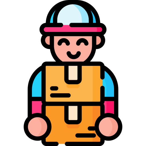 Delivery courier user man package icon Delivery courier user man package icon
