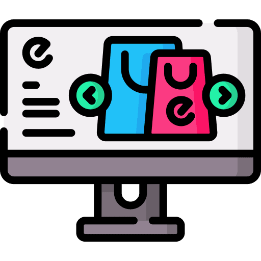 Ecommerce web browser product select icon Ecommerce web browser product select icon