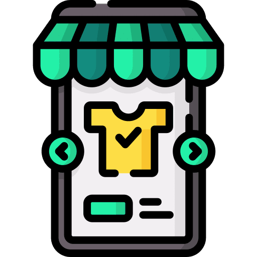 Online store electronics smartphone commerce and shopping icon Online store electronics smartphone commerce and shopping icon