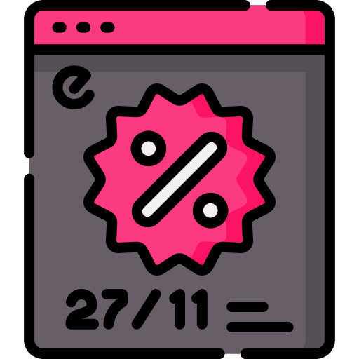 Black friday sales mobile phone discount icon Black friday sales mobile phone discount icon