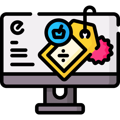 Discount shopping basket commerce and shopping discount tag icon Discount shopping basket commerce and shopping discount tag icon