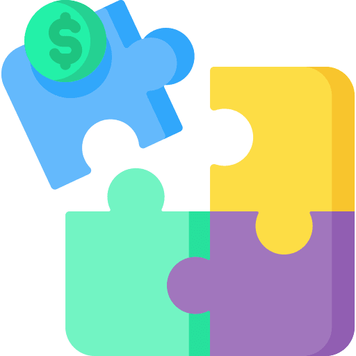 Strategy puzzle creativity business icon