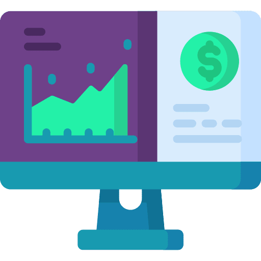 Stock market bar chart big data analysis icon Stock market bar chart big data analysis icon