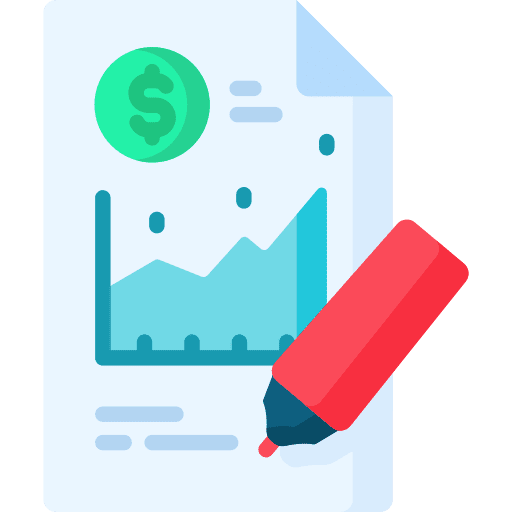 Stock market market analysis money pencil icon Stock market market analysis money pencil icon
