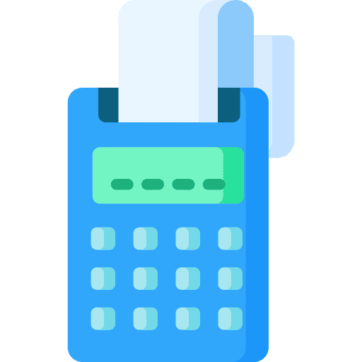Pos terminal business and finance payment method debit card icon Pos terminal business and finance payment method debit card icon