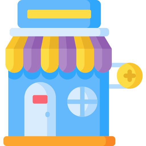 Shop store architecture and city retail icon Shop store architecture and city retail icon
