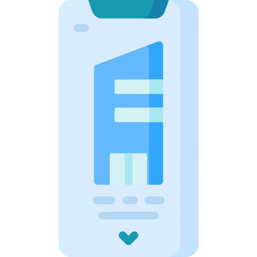 Smartphone business and finance office webpage icon Smartphone business and finance office webpage icon