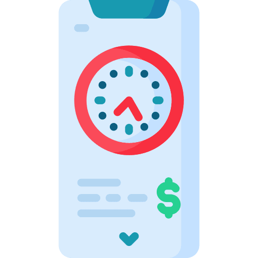Time clock watch time and date icon Time clock watch time and date icon